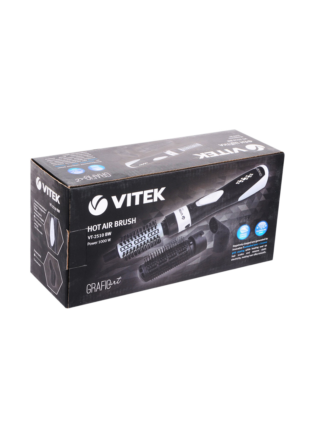 Фен-щетка Vitek vt-2510 bw (145495940)