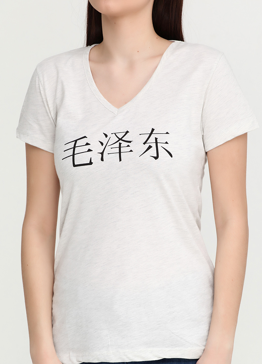 Светло-серая летняя футболка Bir Kim