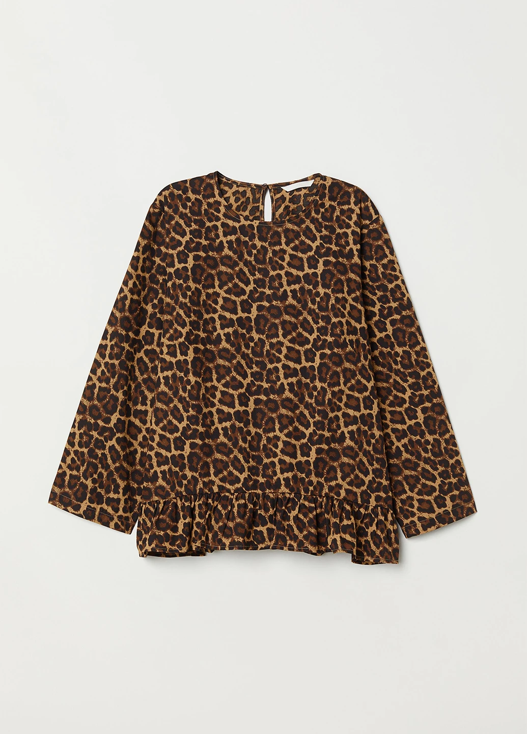 Коричневая блуза H&M
