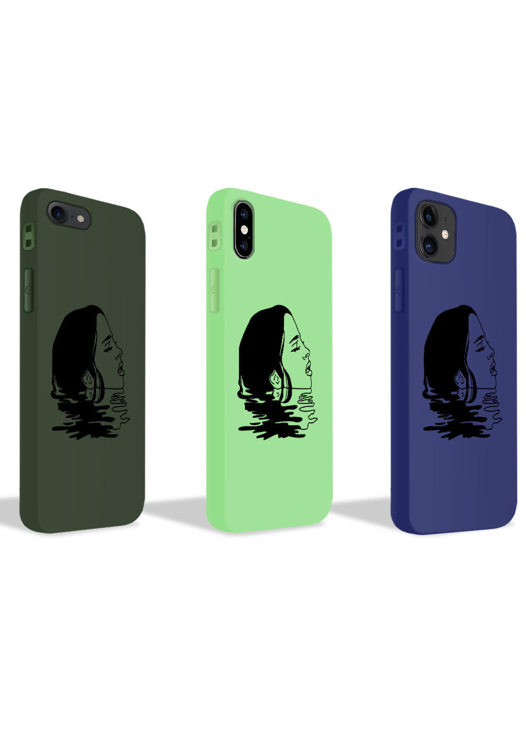 Чехол силиконовый Apple Iphone 11 Контурный минимализм (Contour minimalism) (9230-1362) MobiPrint (219778120)