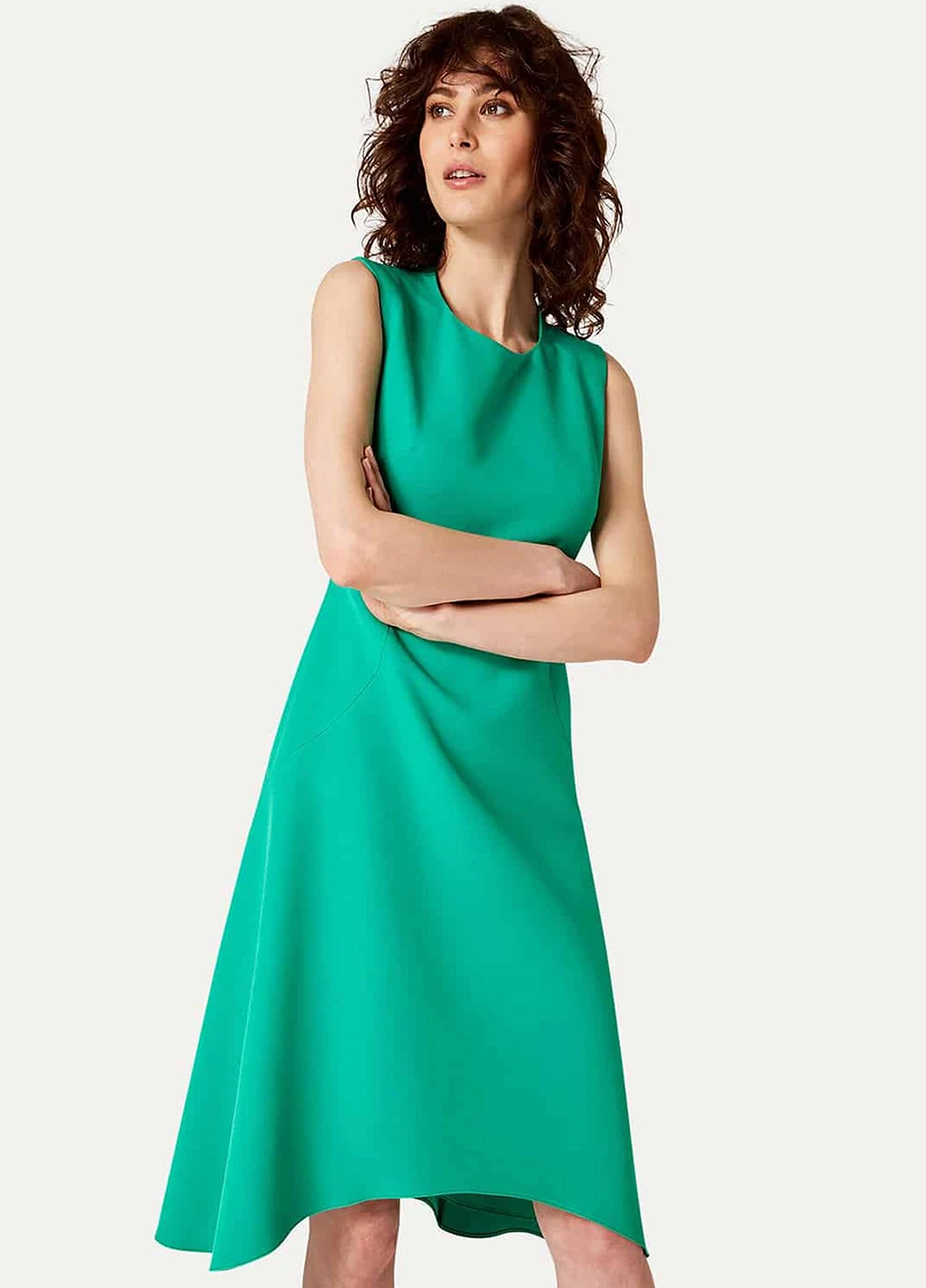 Бірюзова кежуал сукня а-силует Damsel in a Dress однотонна
