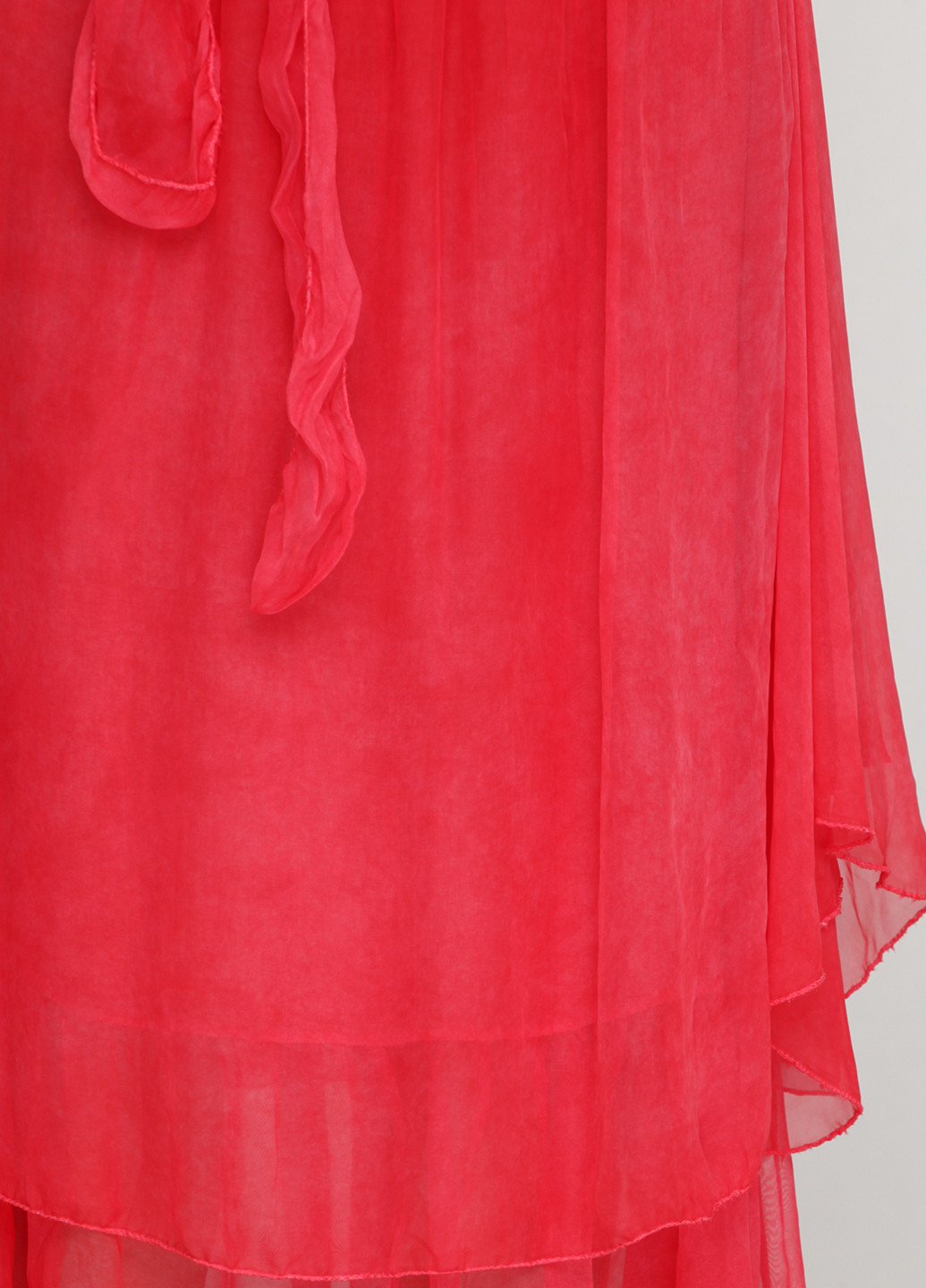 Красная кэжуал однотонная юбка Moda in Italy