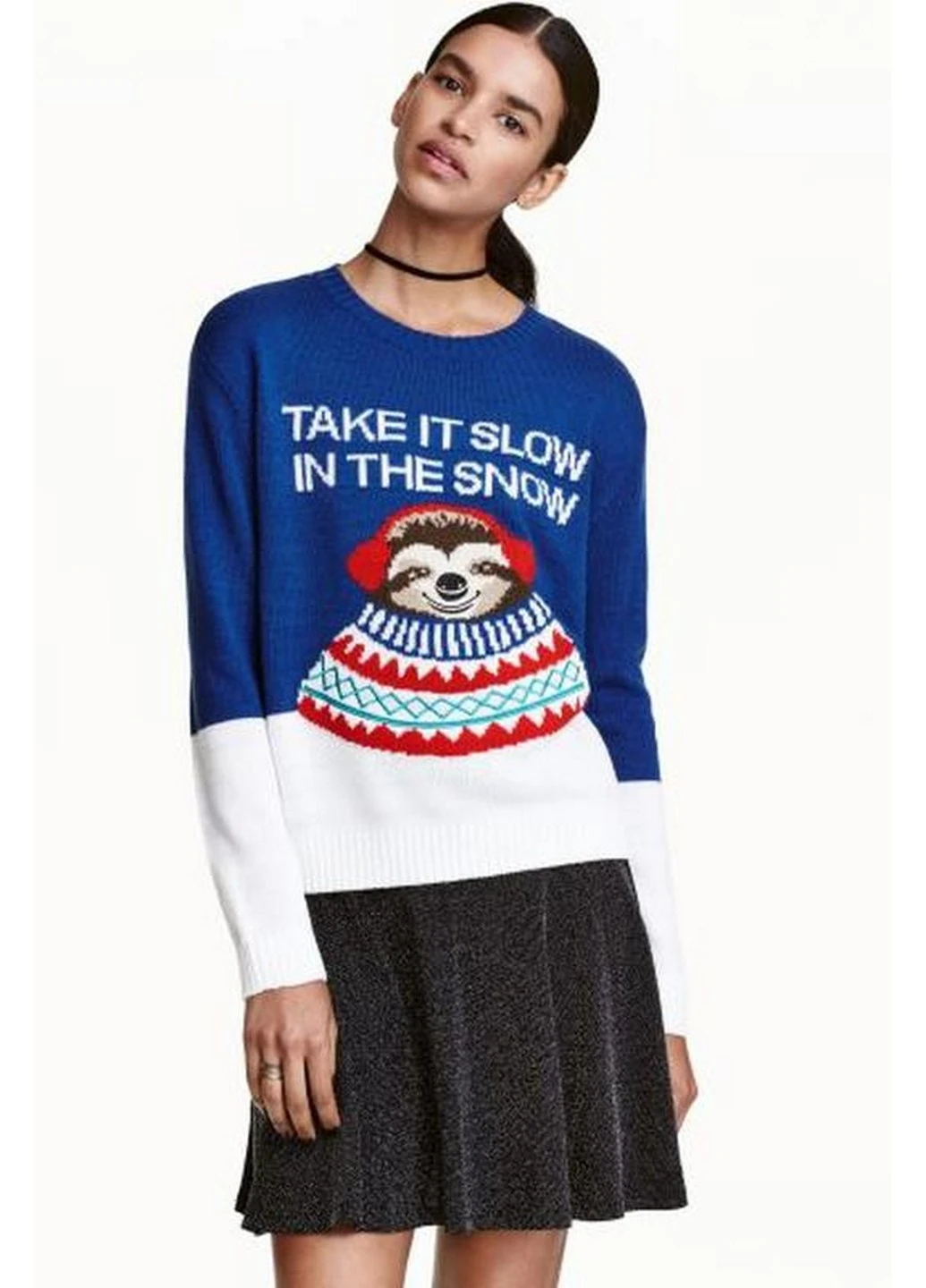 Синій демісезонний светр H&M