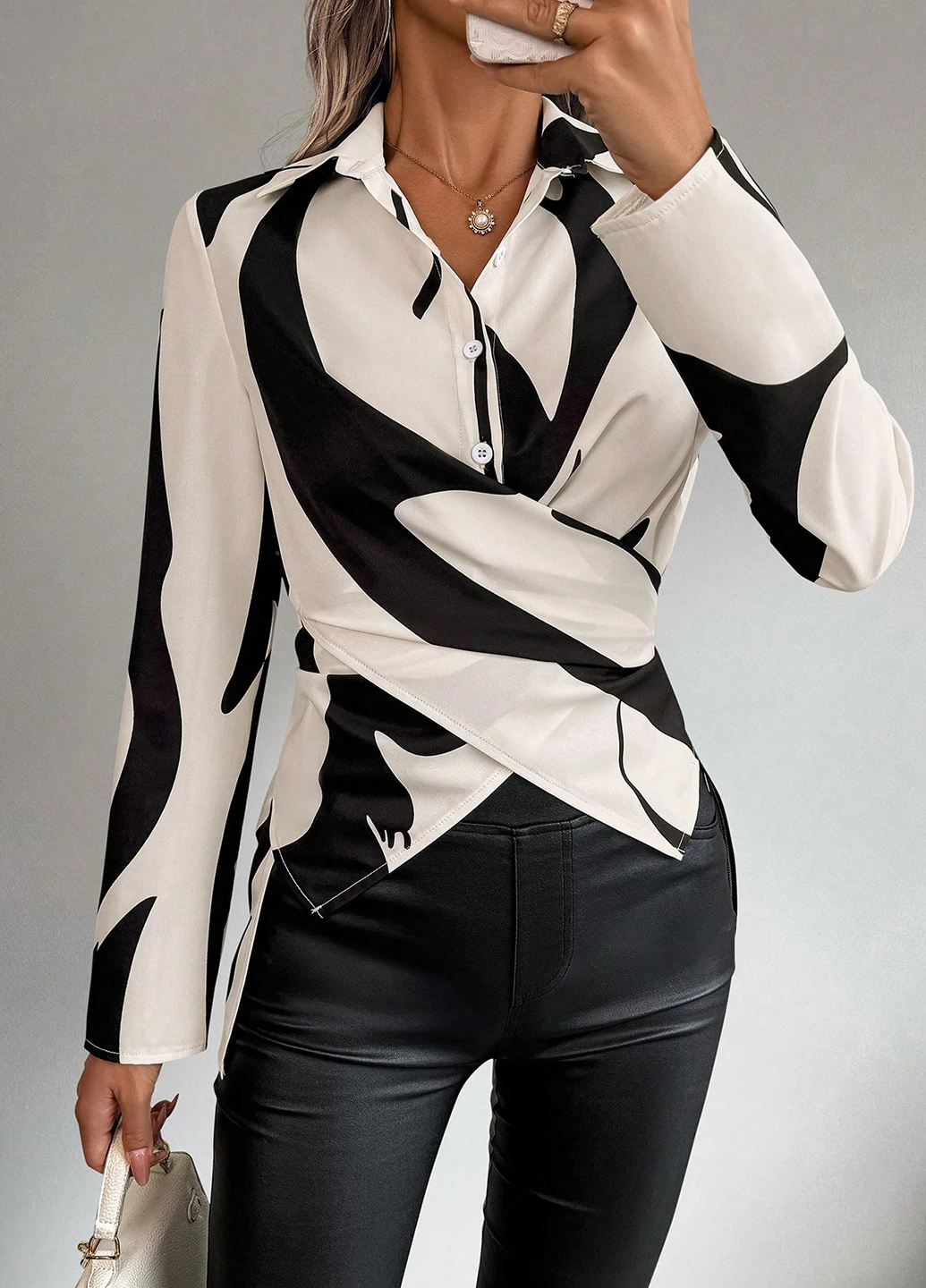 Комбінована блуза SHEIN