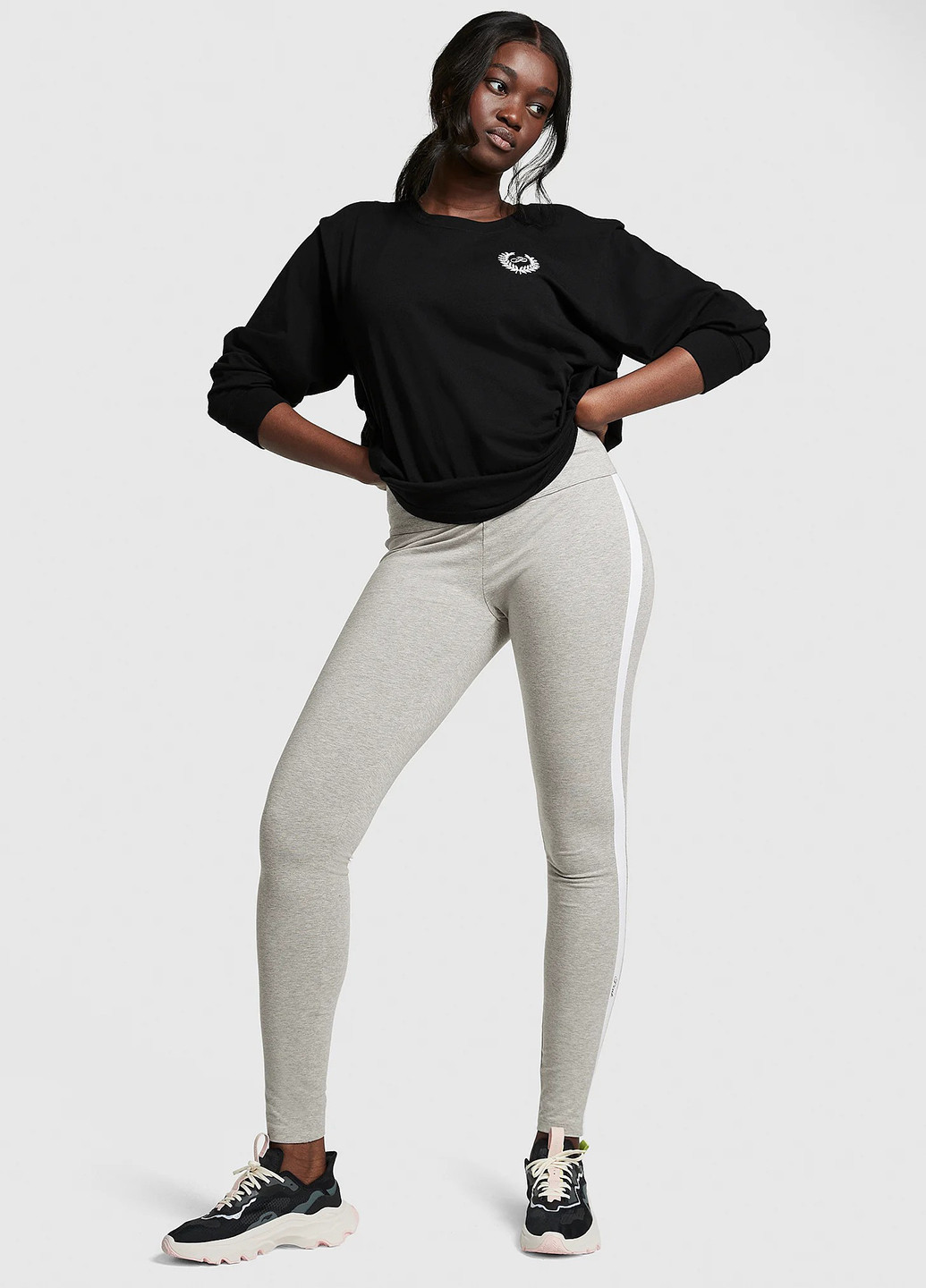 Серые демисезонные леггинсы Victoria's Secret