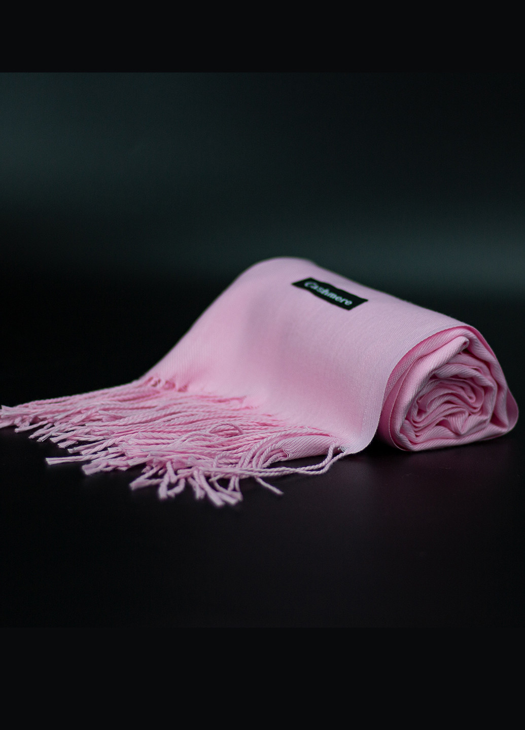 Жіночий кашеміровий шарф, розовий Cashmere S92013 однотонний рожевий кежуал акрил, кашемір