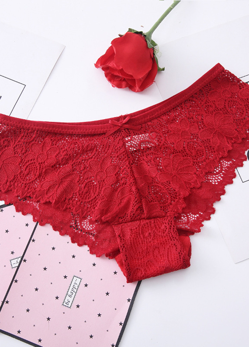 Трусы (5 шт.) Woman Underwear бразилиана однотонные комбинированные повседневные нейлон