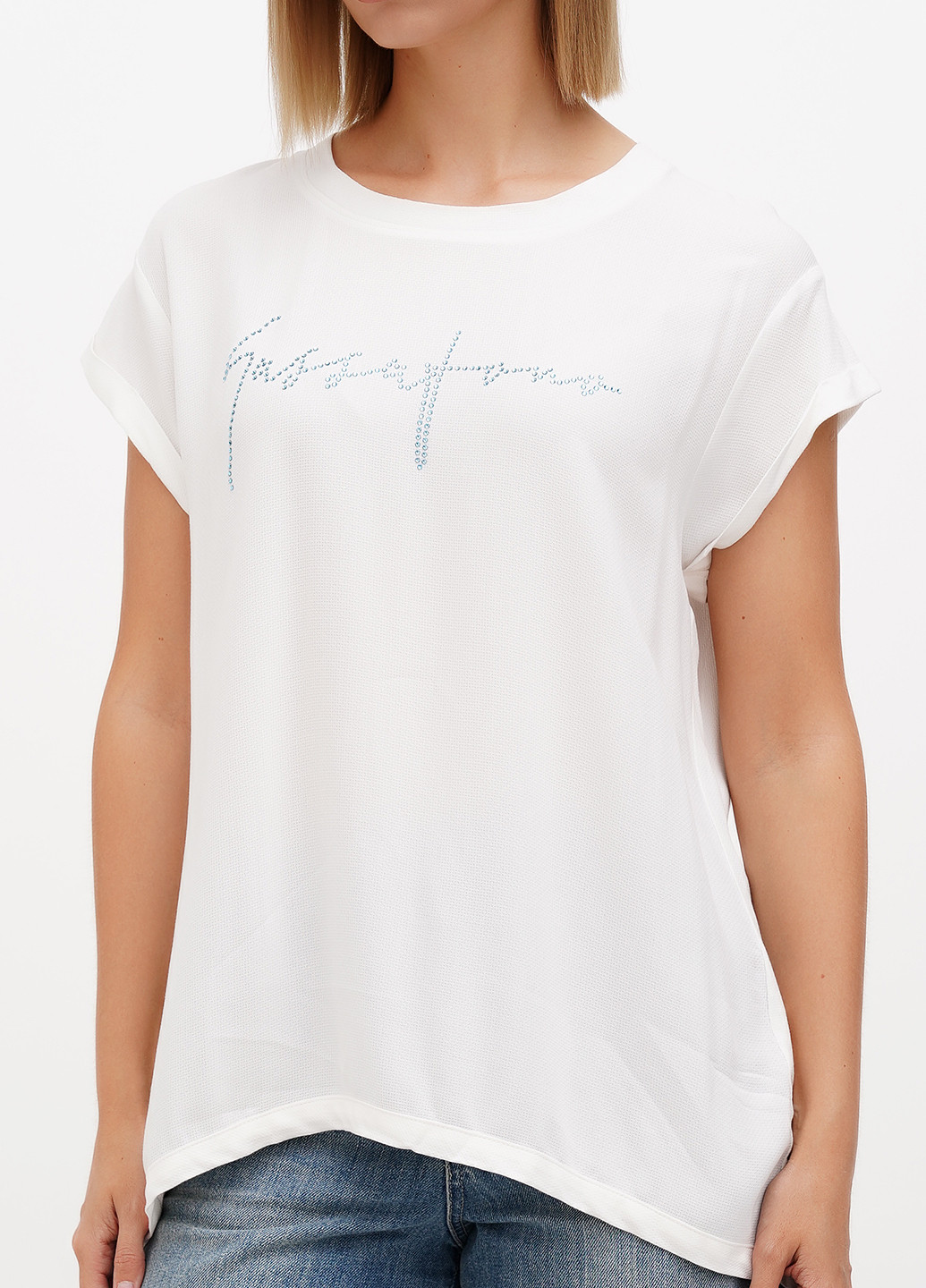 Белая блуза Sassofono