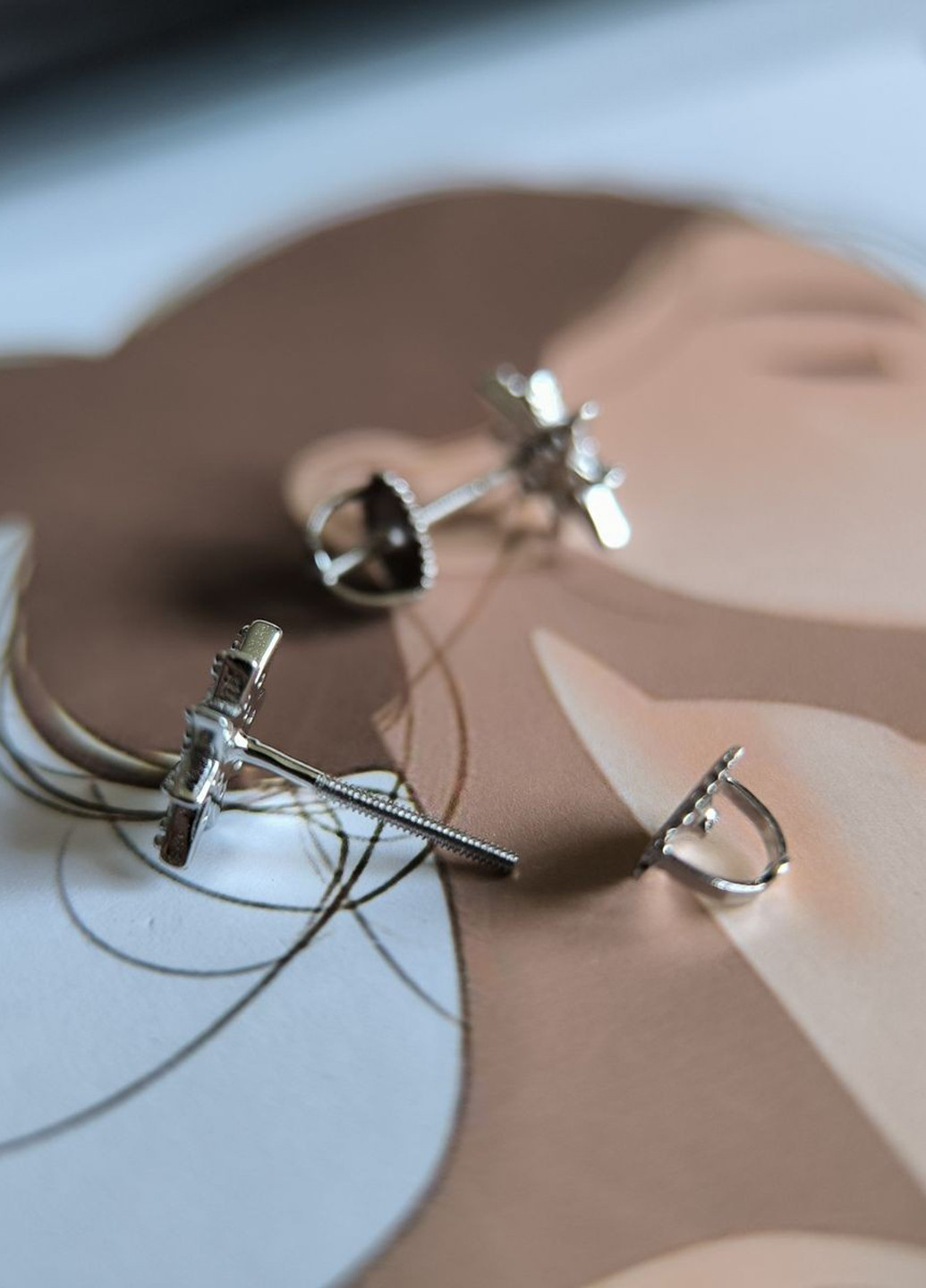 Сережки Silver Flame (369649362)