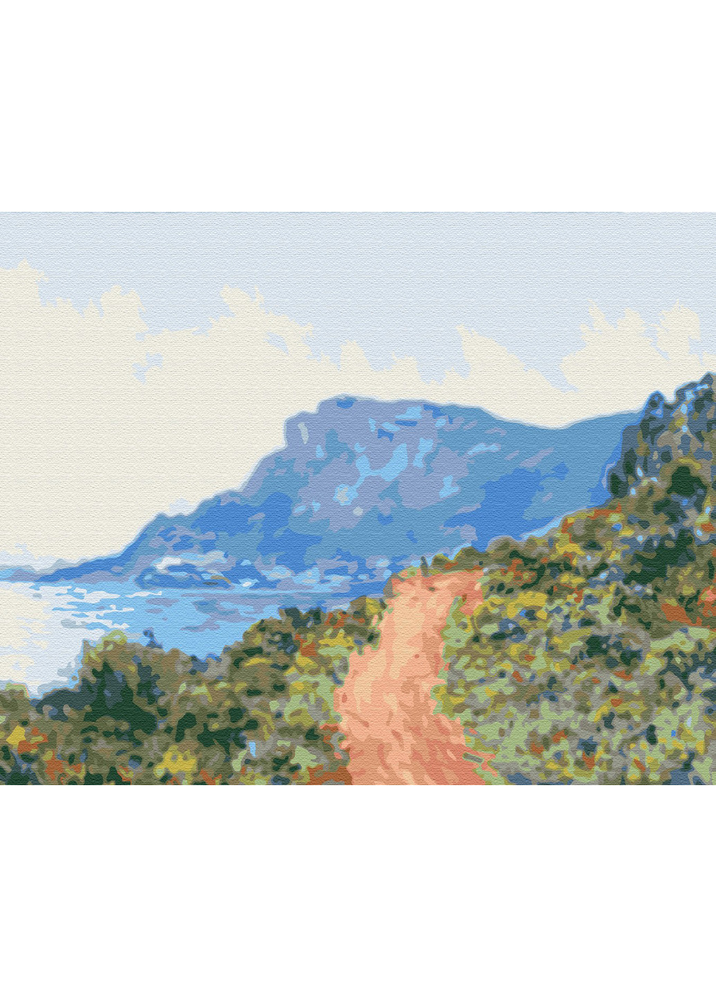 Картина по номерам "Горная дорога в Монако. Клод Моне" Brushme (225544819)