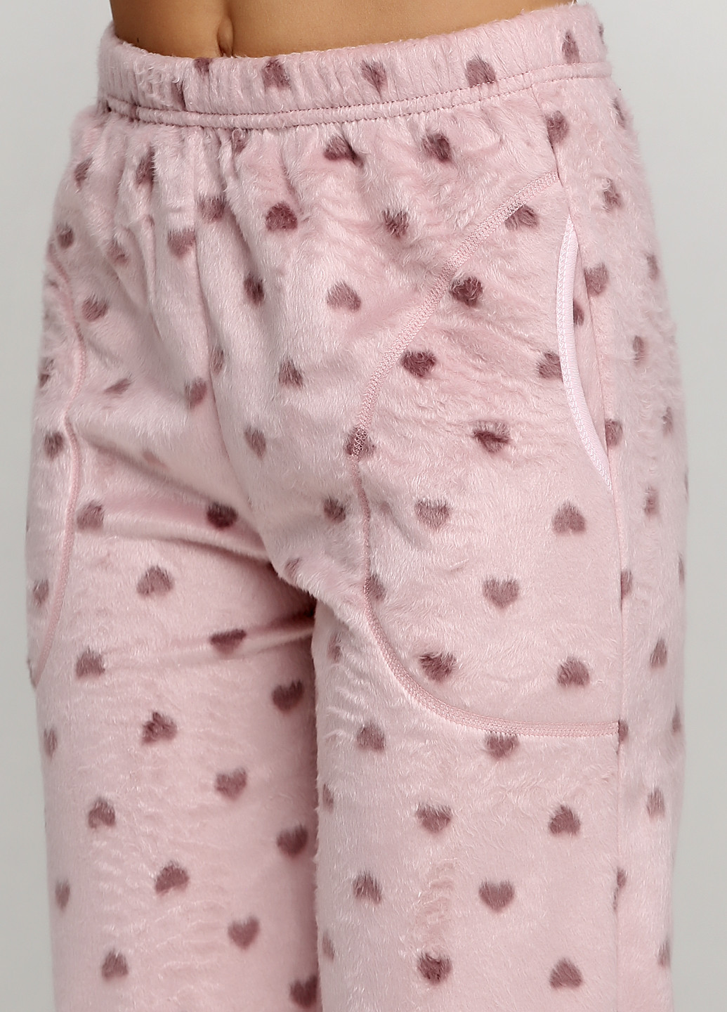 Світло-рожева всесезон піжама (кофта, штани) кофта + брюки Pijamoni