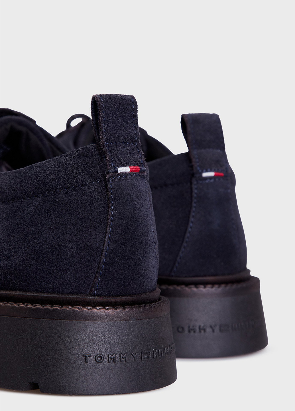 Темно-синие кэжуал, классические туфли Tommy Hilfiger на шнурках