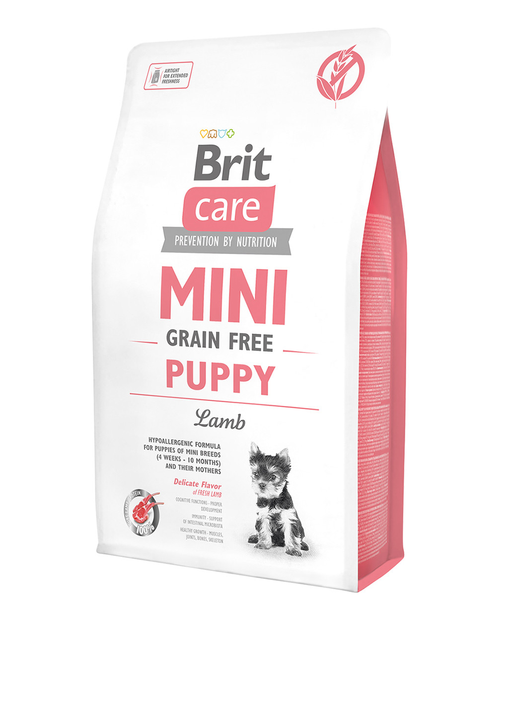 Сухой корм Care Mini Grain Free Puppy для щенков миниатюрных пород, 2 кг Brit Care (136945958)