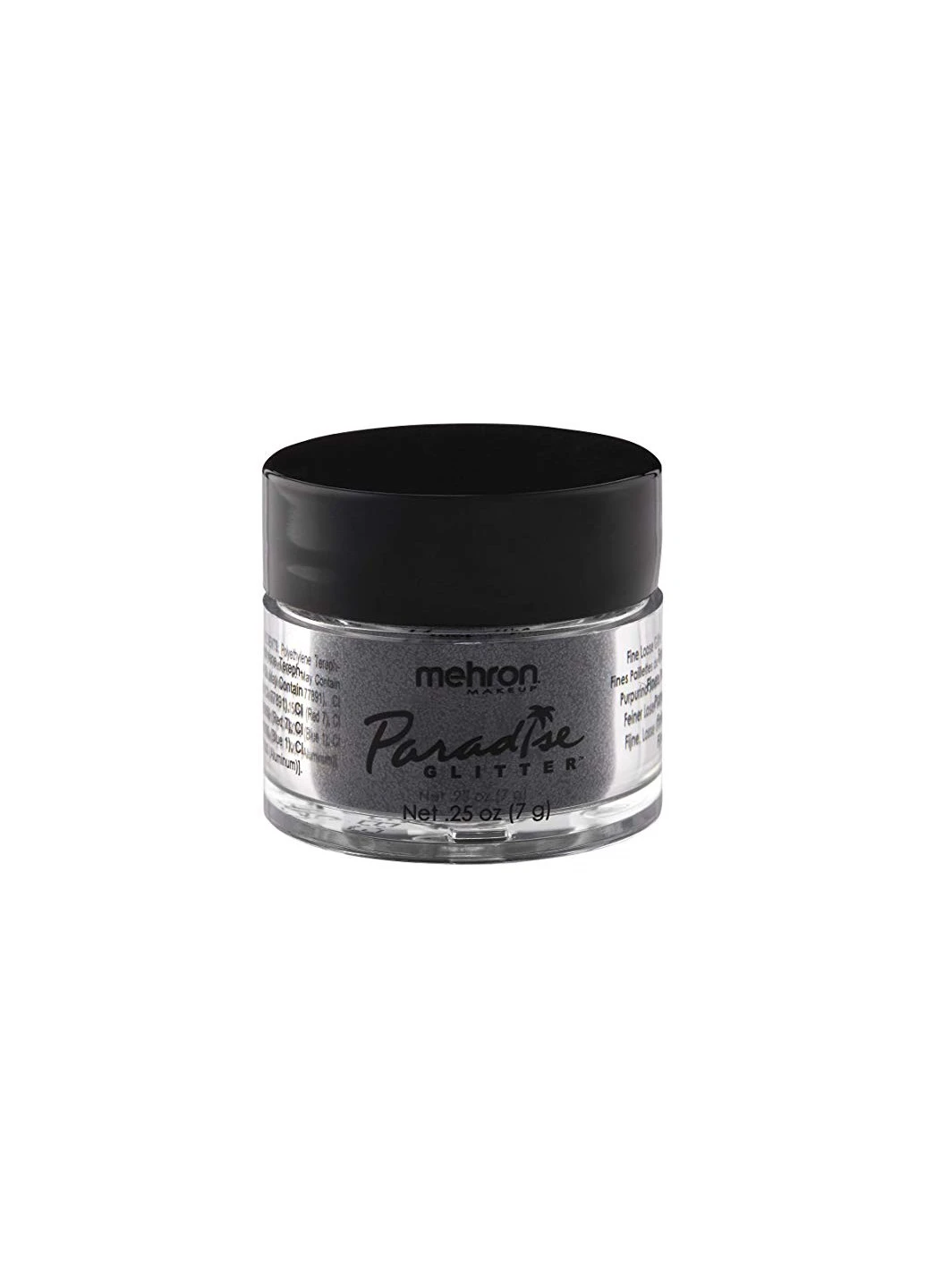 Розсипчасті блискітки Paradise Glitter, Black (Чорний), 7 г Mehron (205593273)