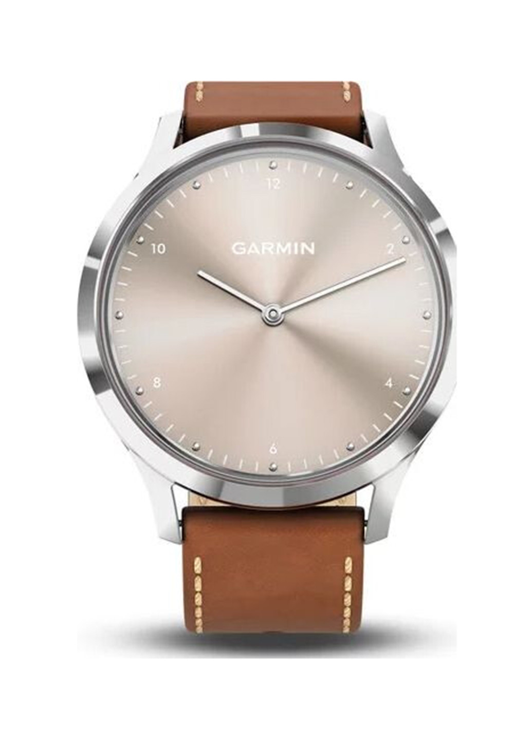 Смарт-годинник Garmin vivomove hr premium silver with tan italian leather band (010-01850-aa) (151426580)