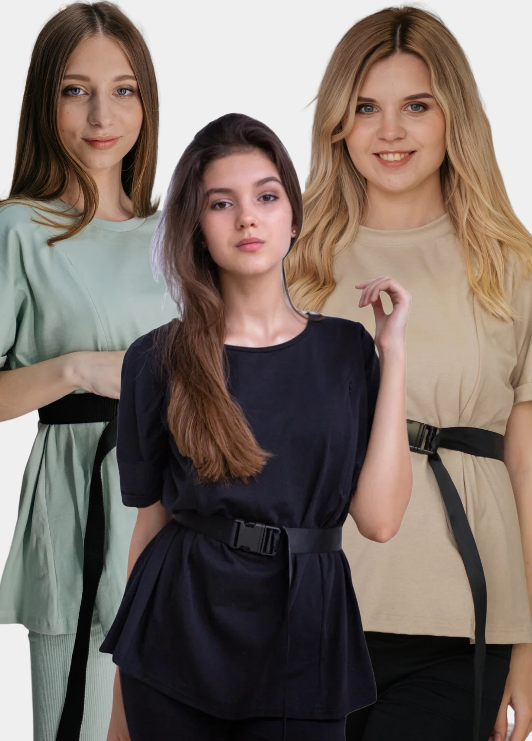 Комплект футболок оверсайз 3 шт HN - (253318488)