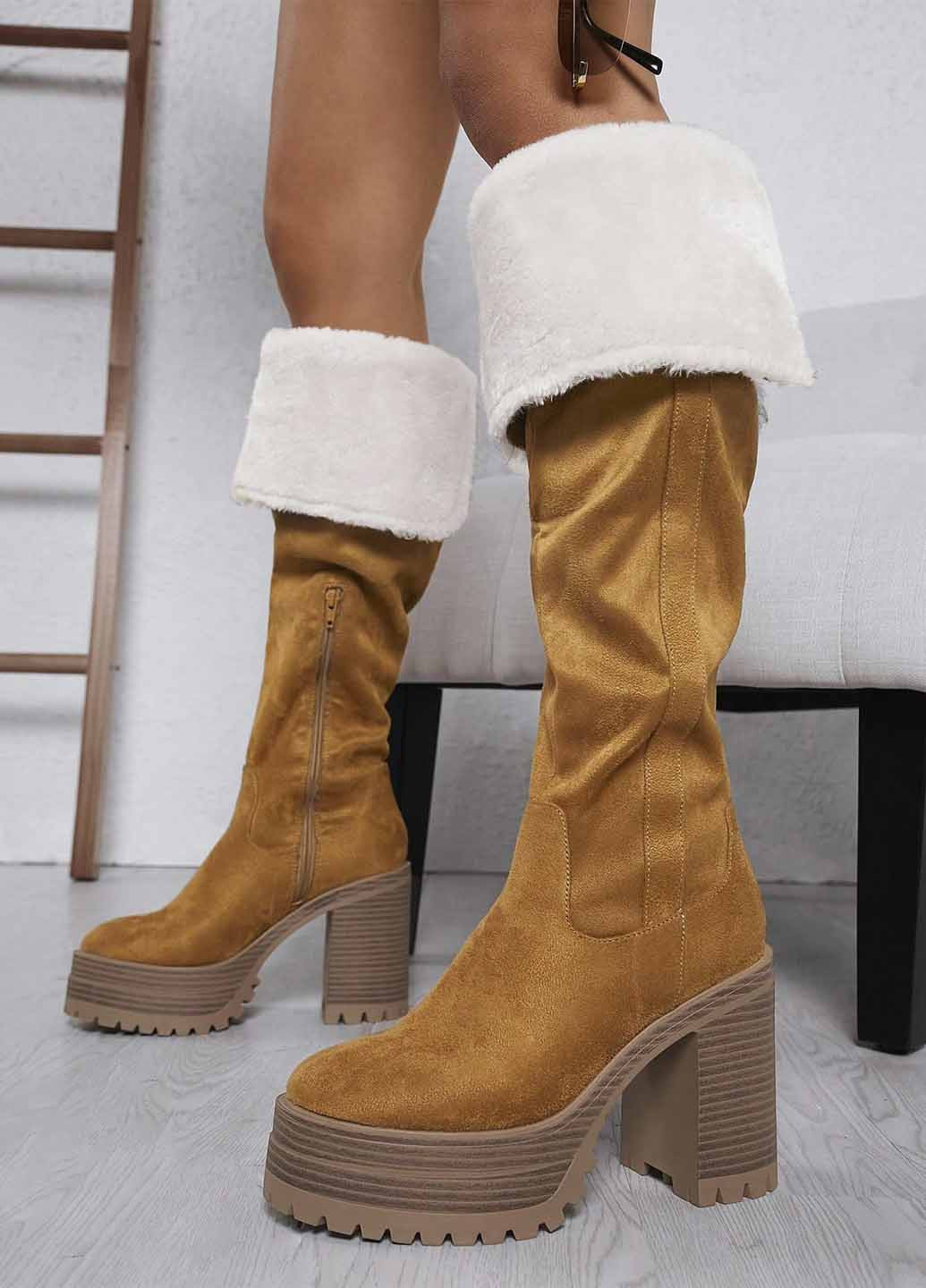 Осенние сапоги SHEIN с мехом