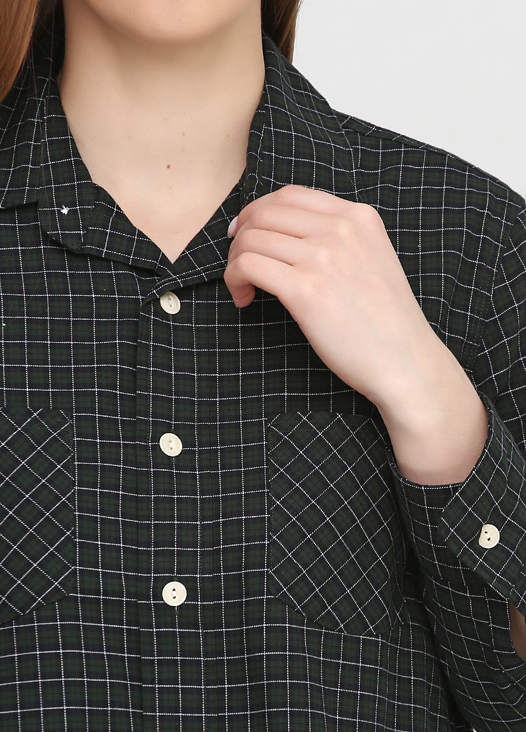 Темно-зеленая кэжуал рубашка в клетку Ralph Lauren