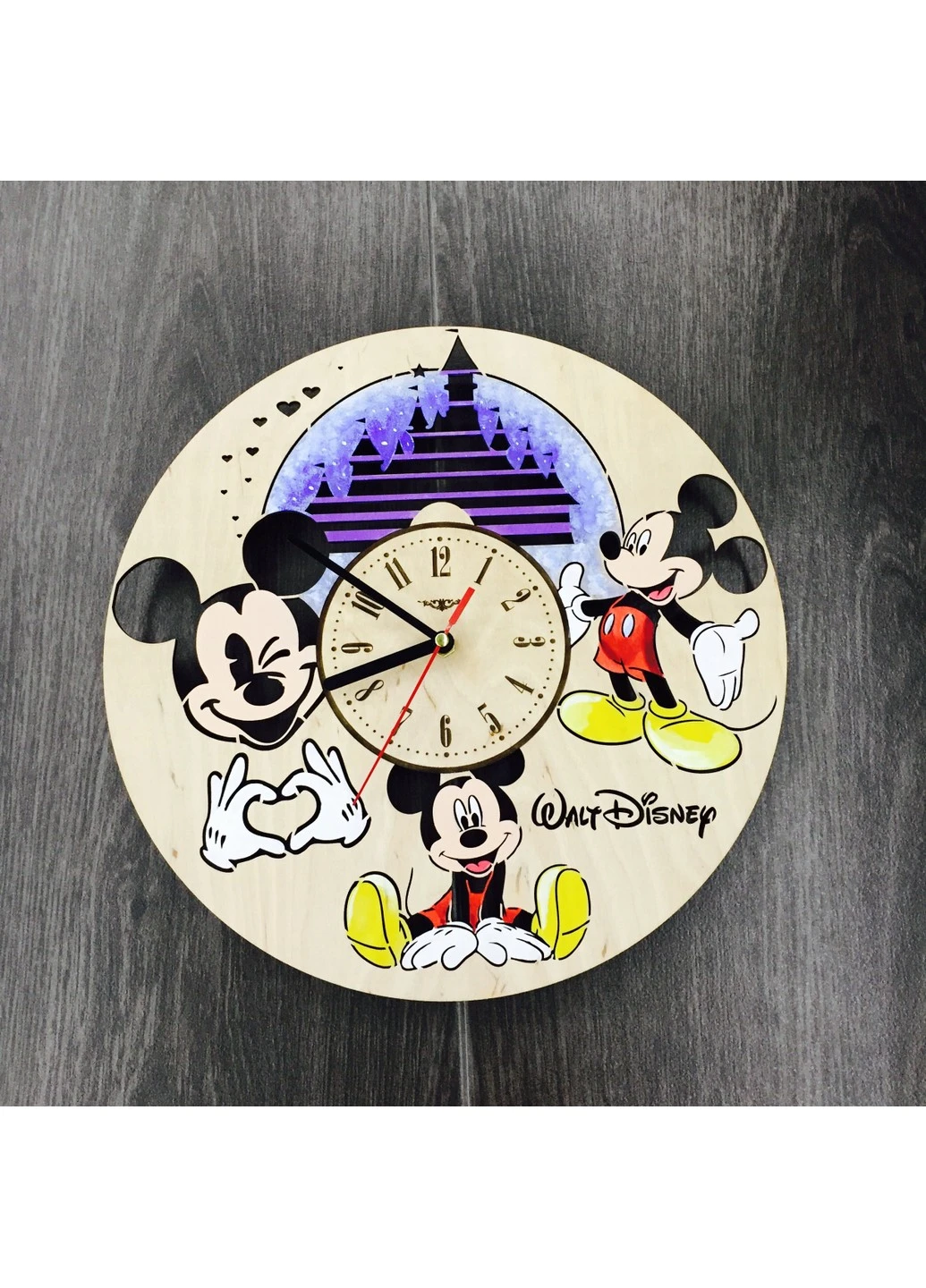 Handmade часы настенные цветные "Уолт Дисней" 7Arts (253566547)