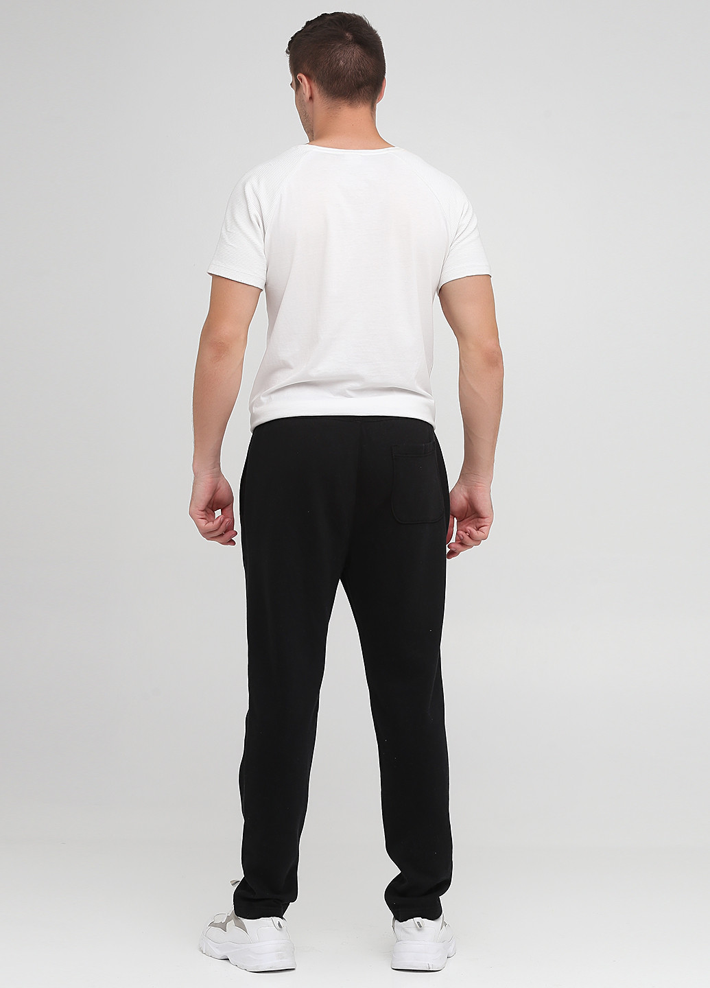 Черные спортивные демисезонные прямые брюки Abercrombie & Fitch