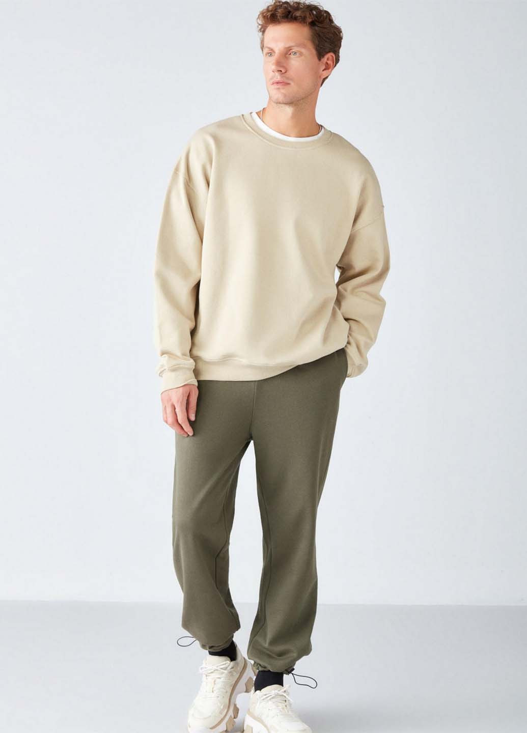 Бежевий світшот Grimelange однотонний без декору (328720260)