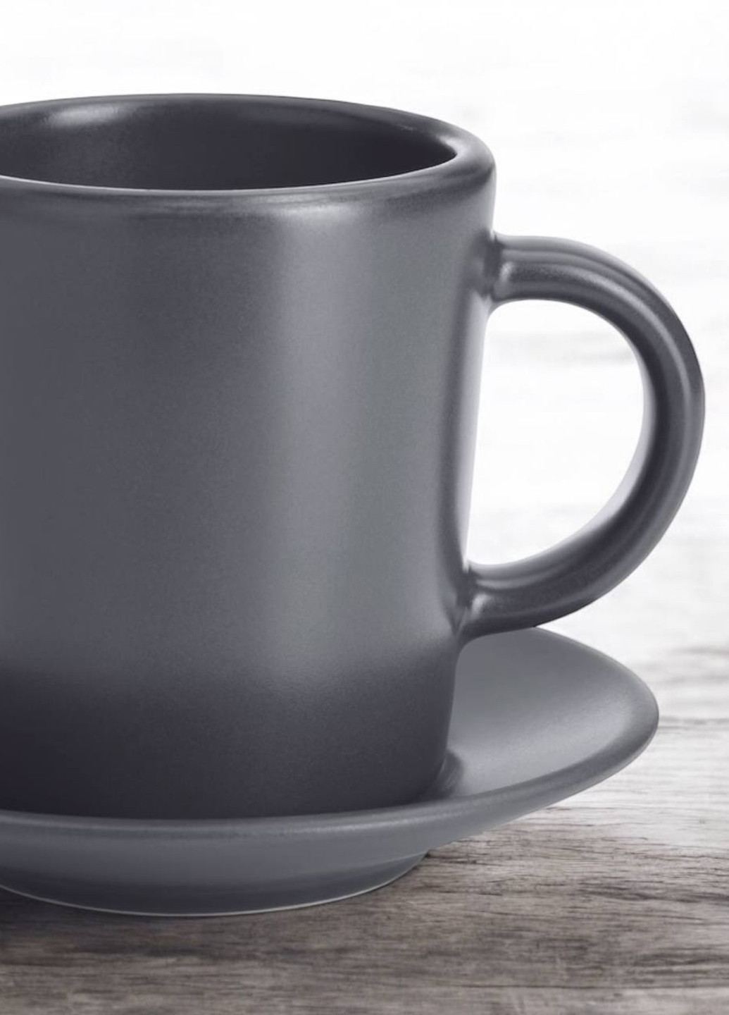 Чашка и блюдце для кофе, 90 мл IKEA (268660065)