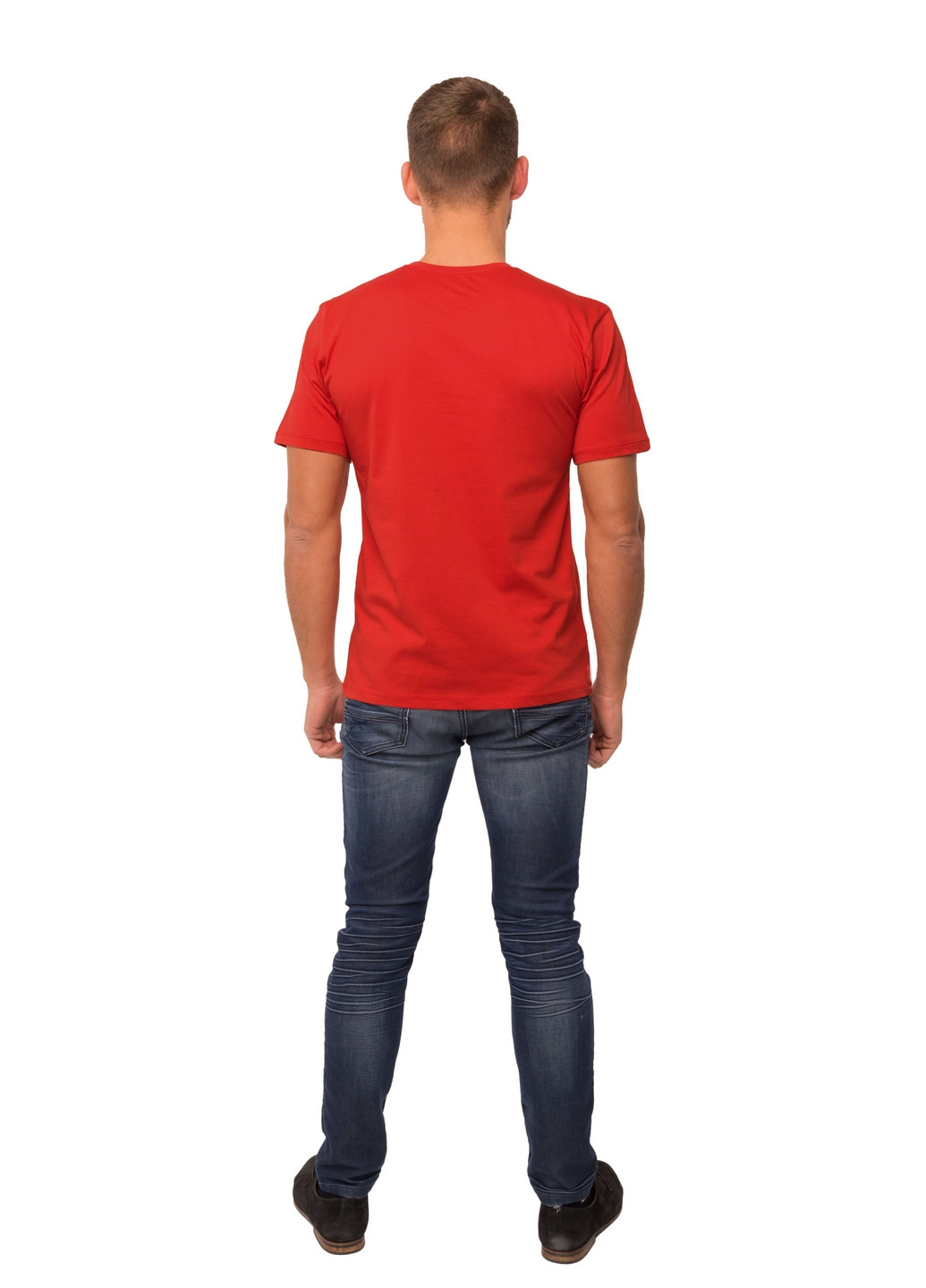 Красная демисезонная футболка мужская Наталюкс 12-1343