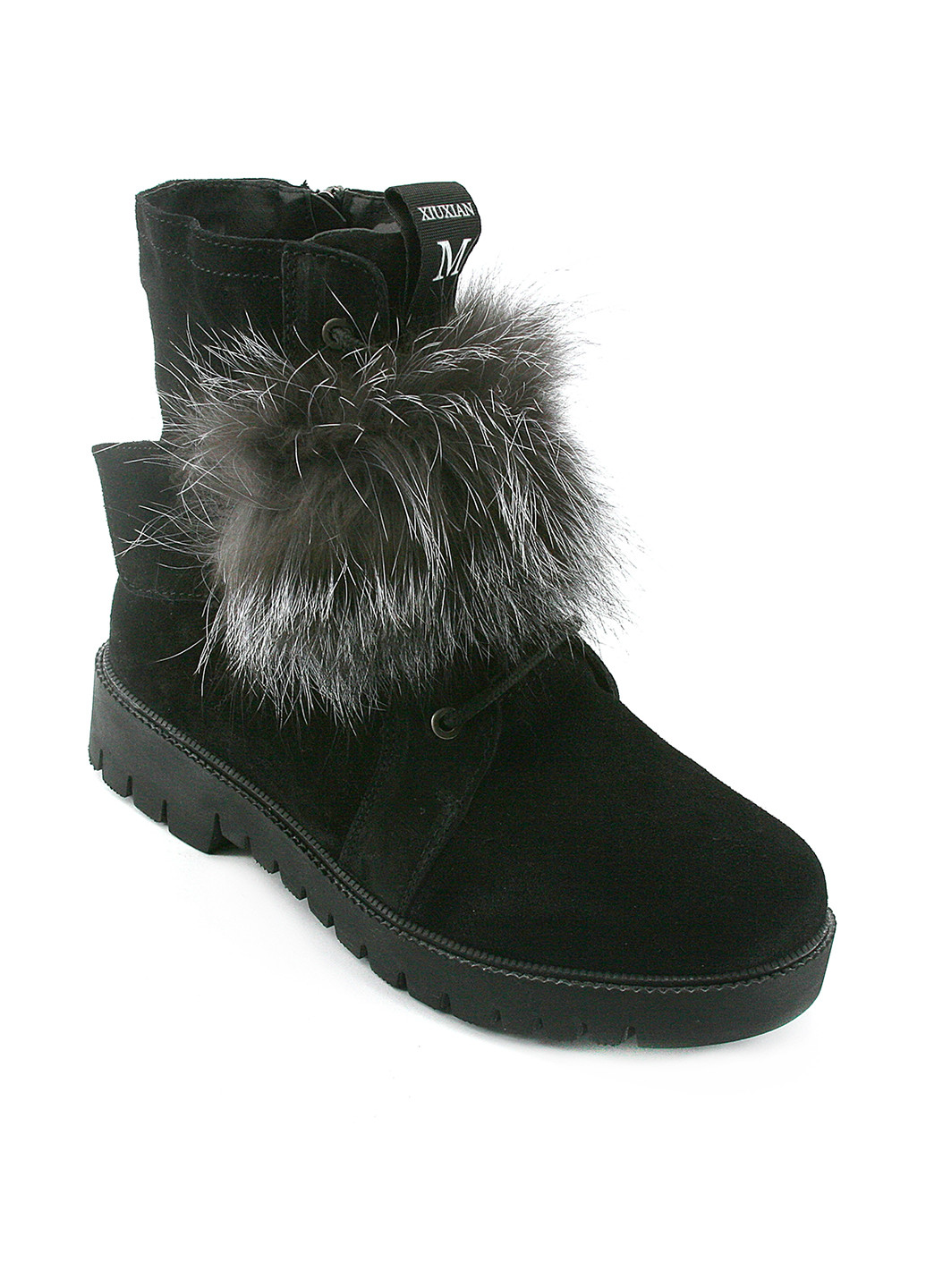 Зимние ботинки ITTS с мехом, со шнуровкой из натуральной замши