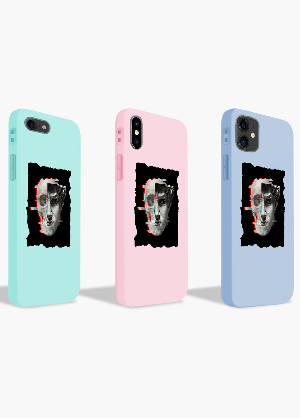 Чехол силиконовый Apple Iphone X Давид Ренессанс (David Renaissance) (6129-1585) MobiPrint (219490531)