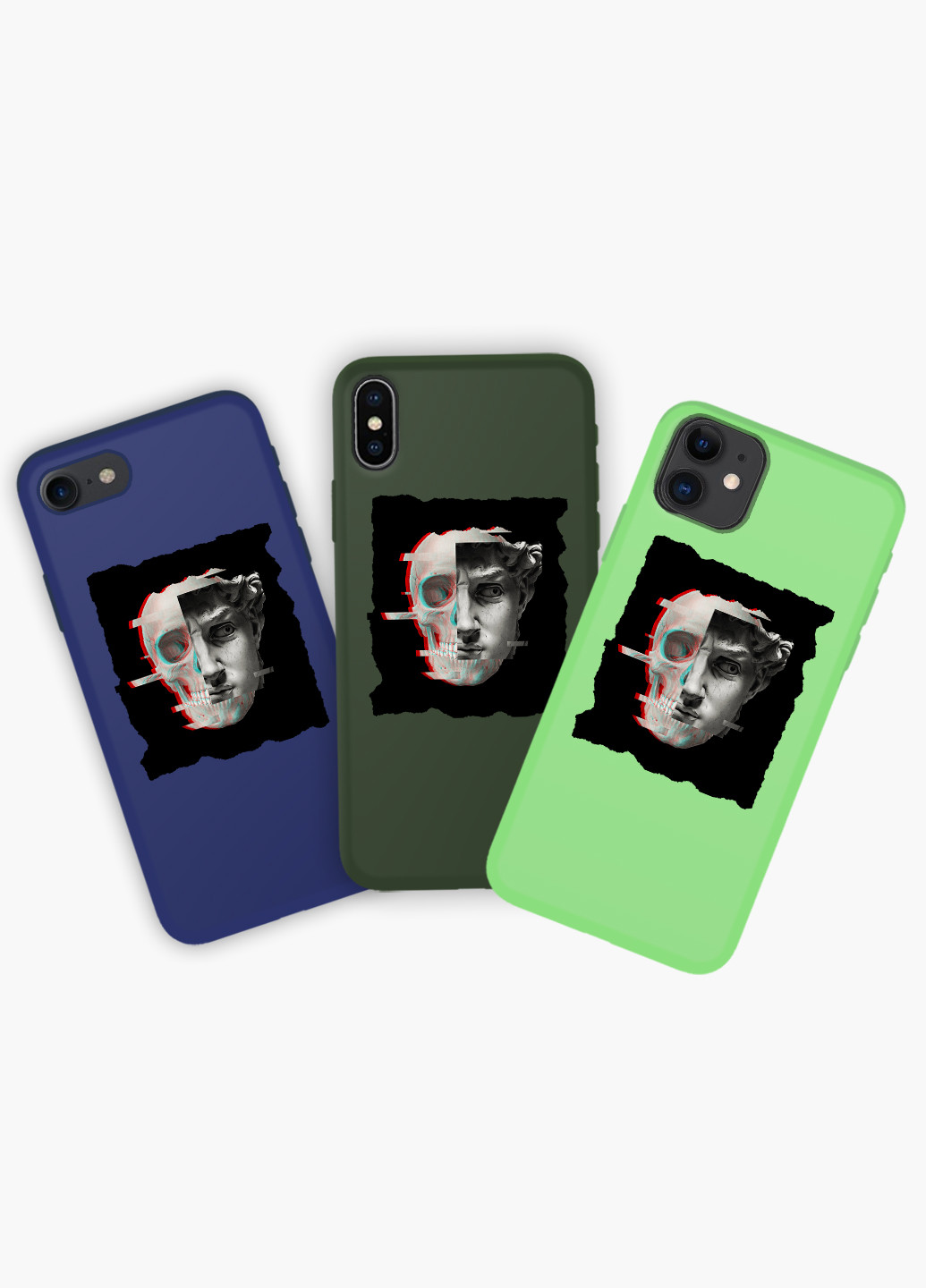 Чехол силиконовый Apple Iphone X Давид Ренессанс (David Renaissance) (6129-1585) MobiPrint (219490531)