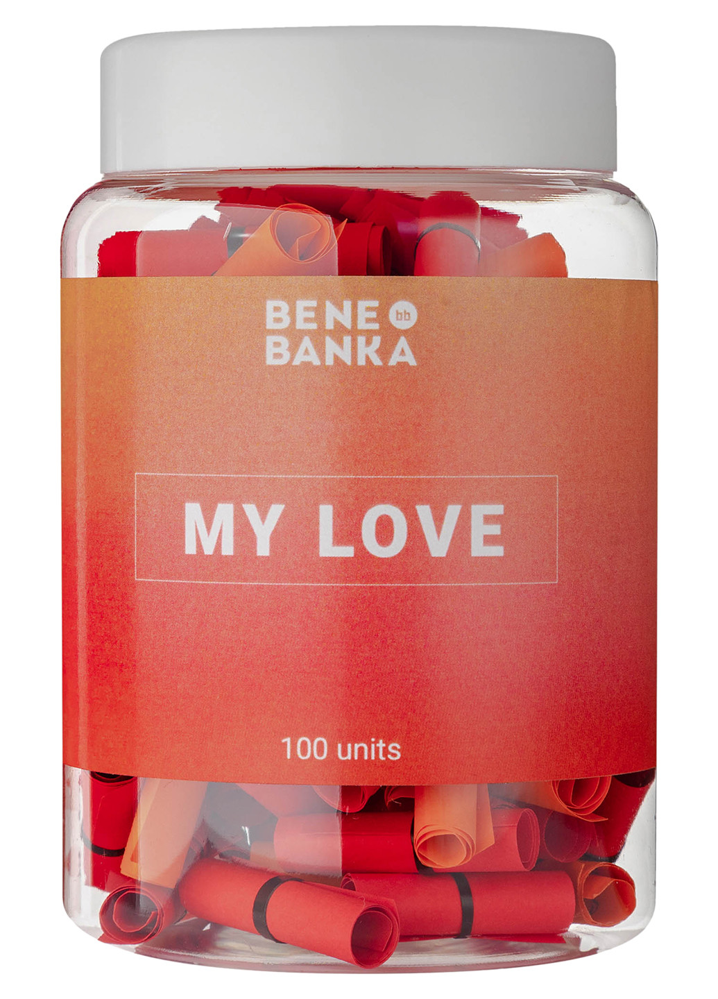 Баночка з записками "My Love" англійська мова Bene Banka (200653609)