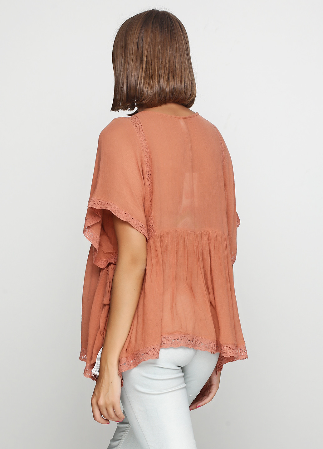Кирпичная блуза Zara