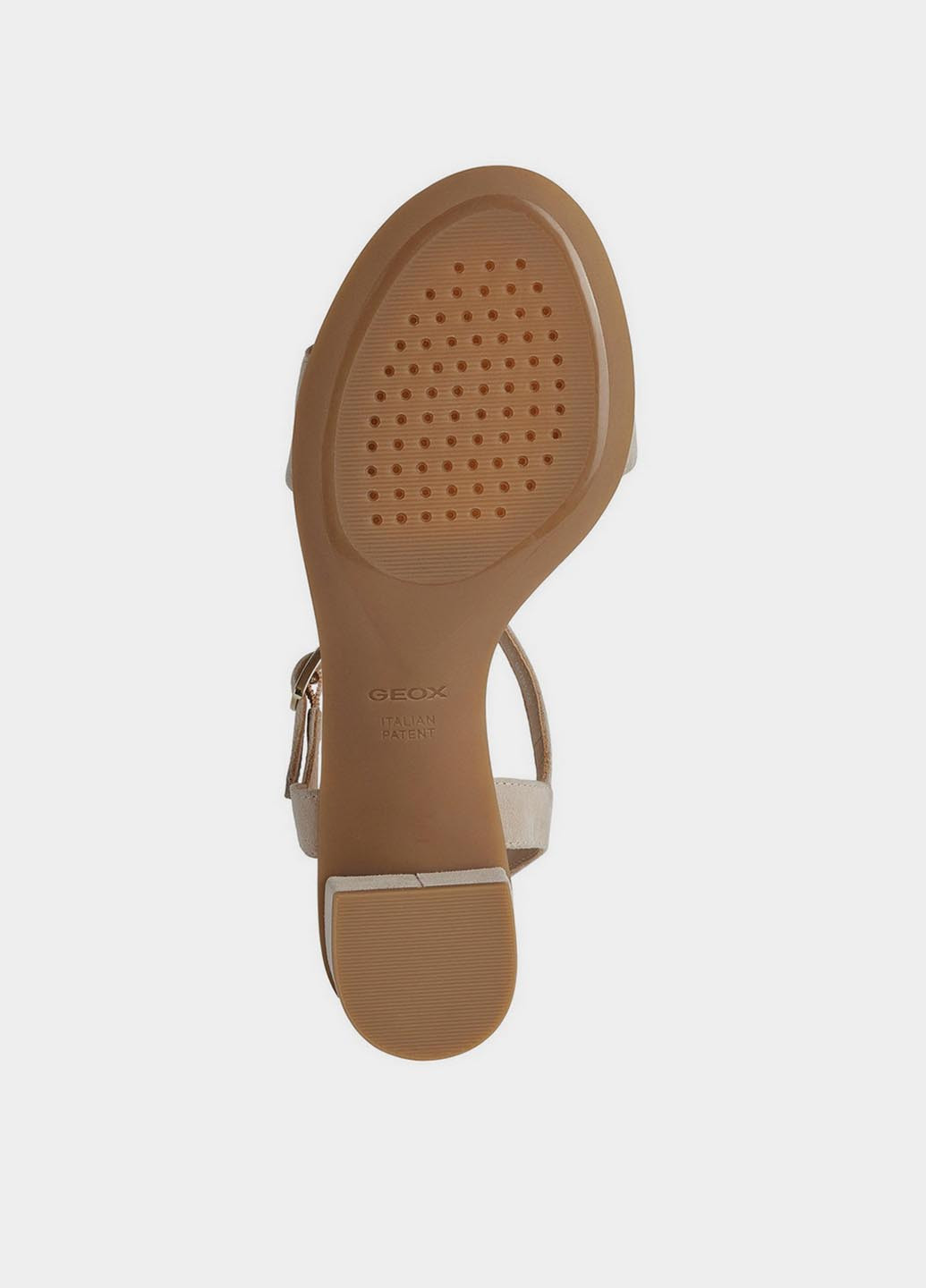 Бежевые босоножки Geox с ремешком