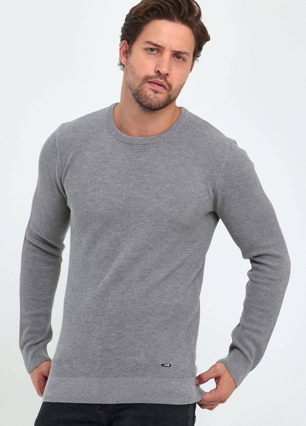 Сірий демісезонний светр джемпер Trend Collection