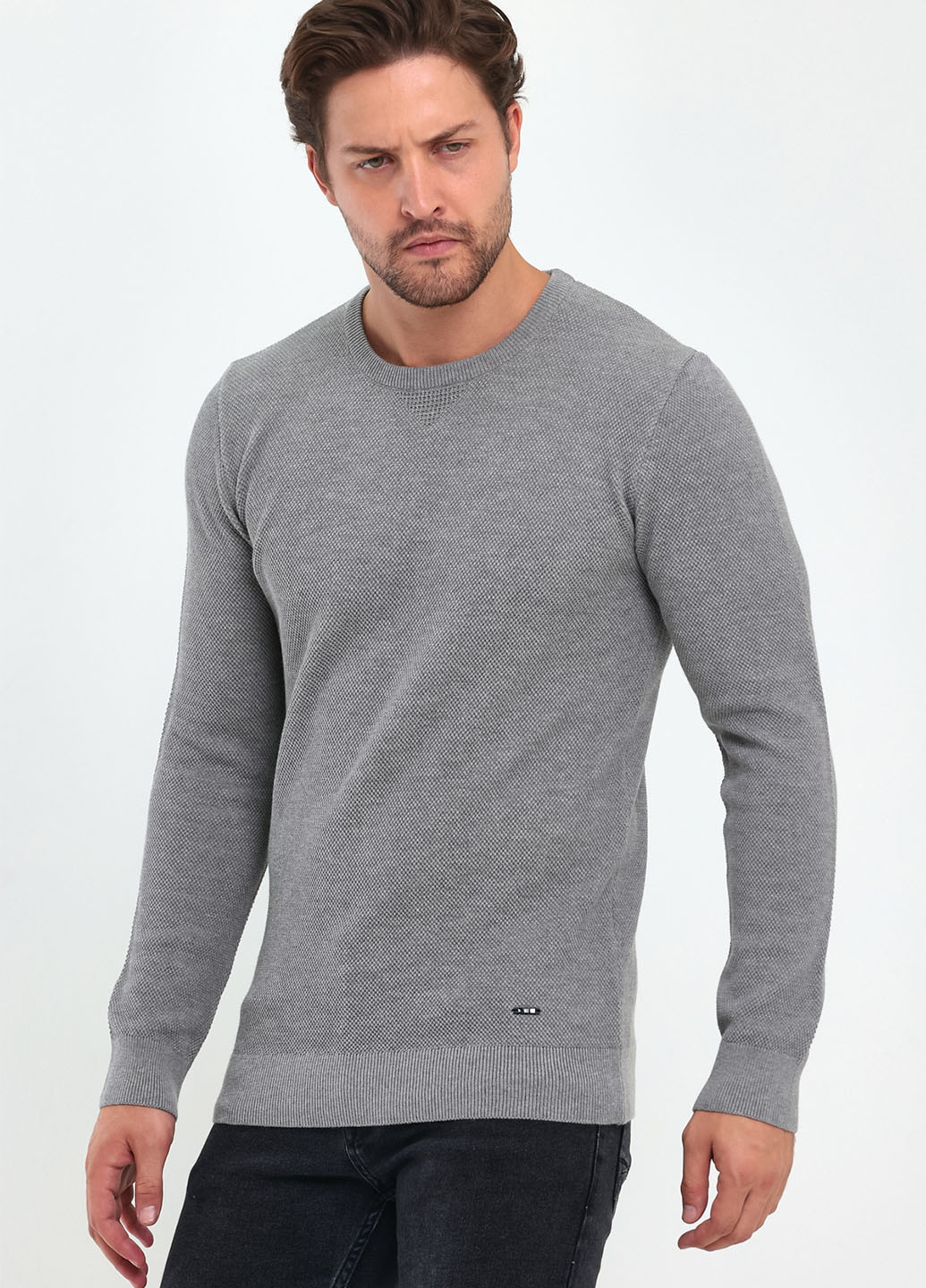 Сірий демісезонний светр джемпер Trend Collection