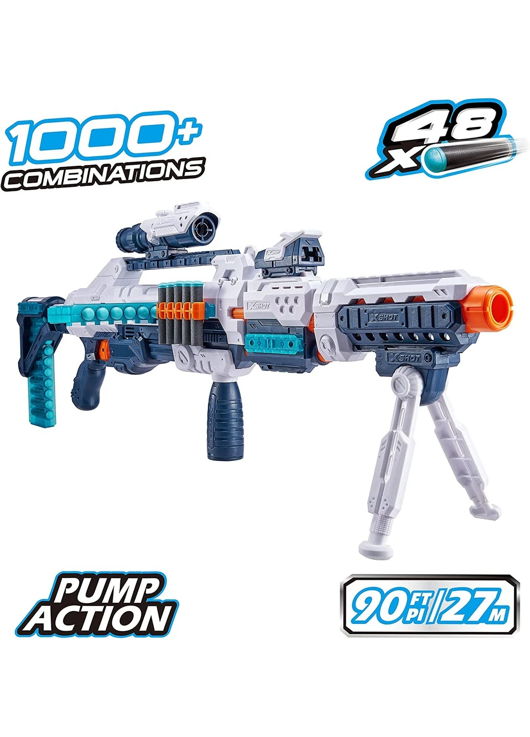 Скорострільний бластер X-Shot Excel Regenerator Foam Dart Blaster (36351) Zuru (255254422)