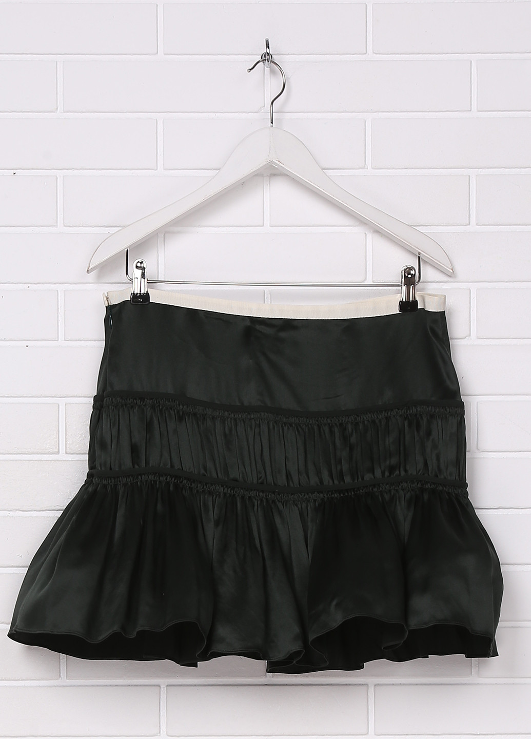 Темно-зеленая кэжуал однотонная юбка Chloé мини
