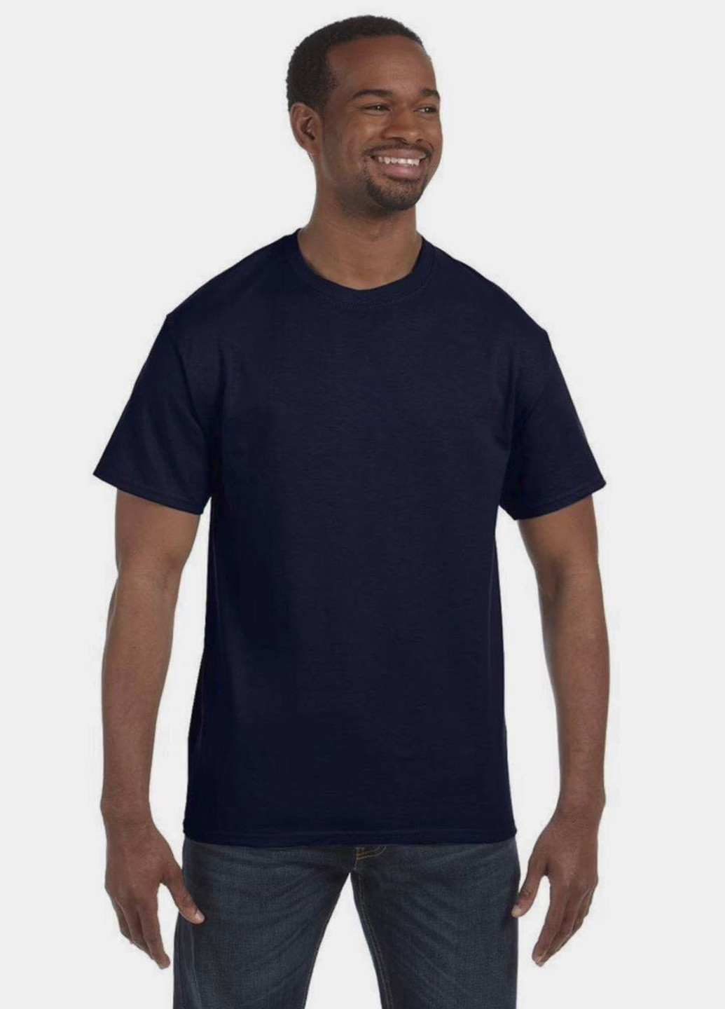 Темно-синяя футболка Gildan