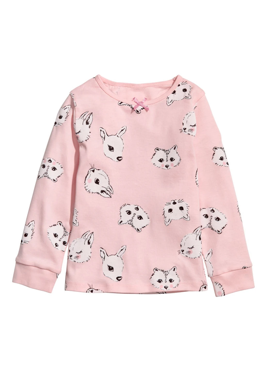 Рожева всесезон пижама (лонгслив, брюки) H&M