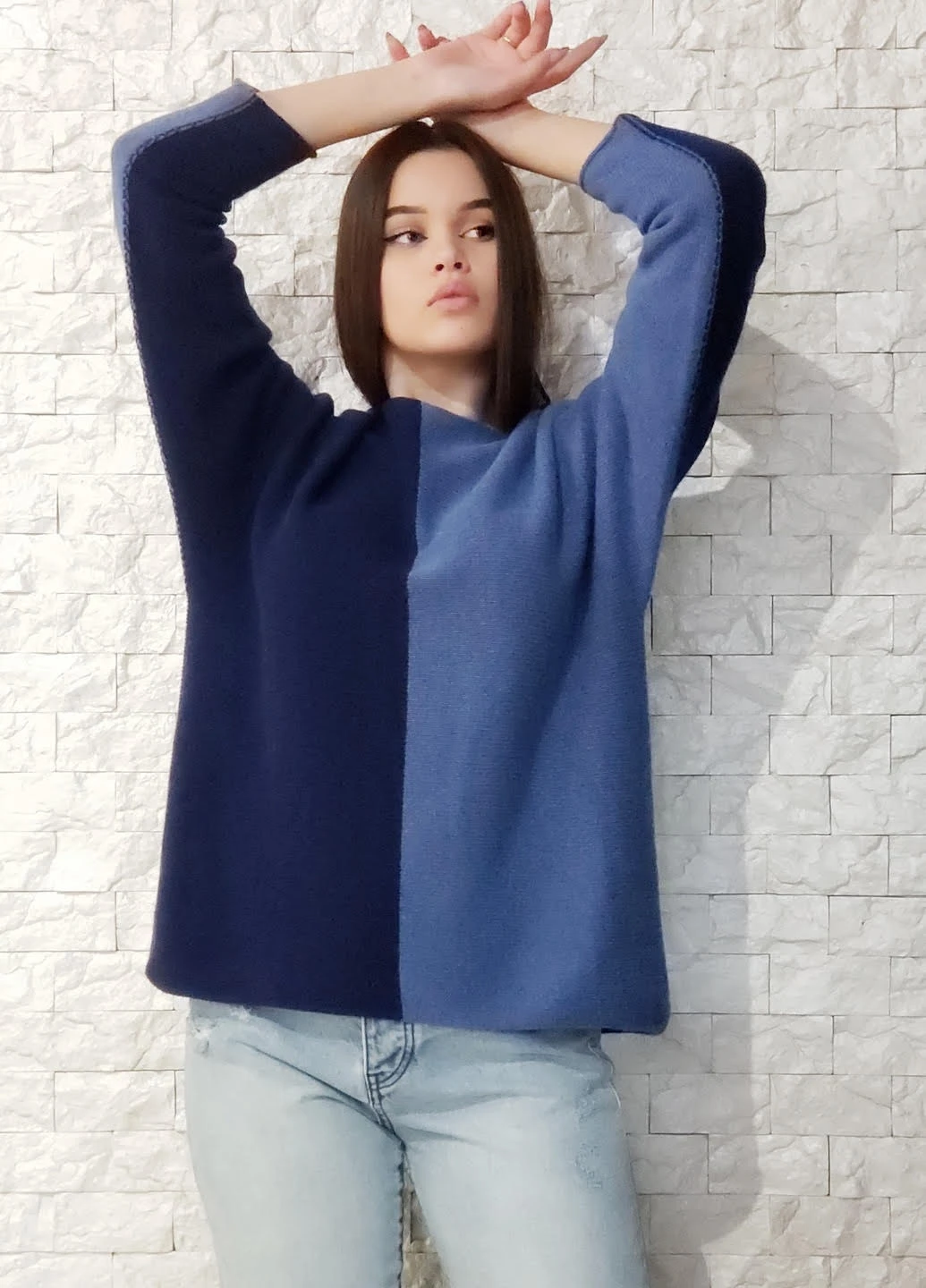 Синий демисезонный джемпер джемпер Cashmere blend