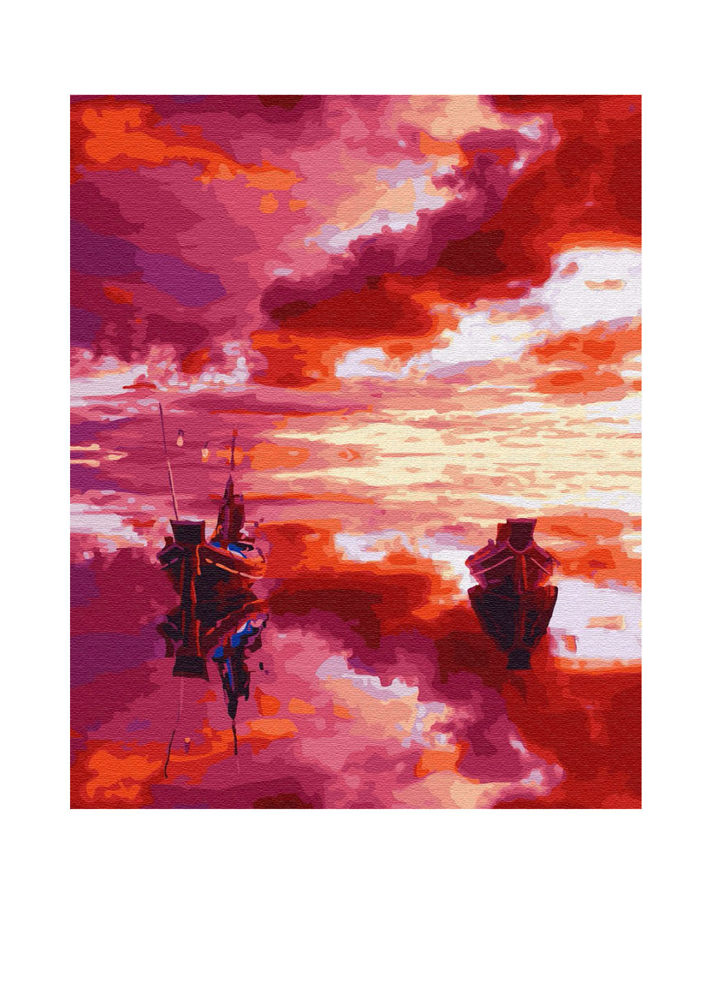 Картина по номерам Малиновый закат, 40х50 см Brushme (150530135)
