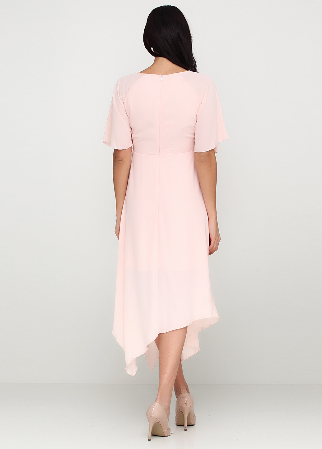 Світло-рожева кежуал сукня Kukichi однотонна
