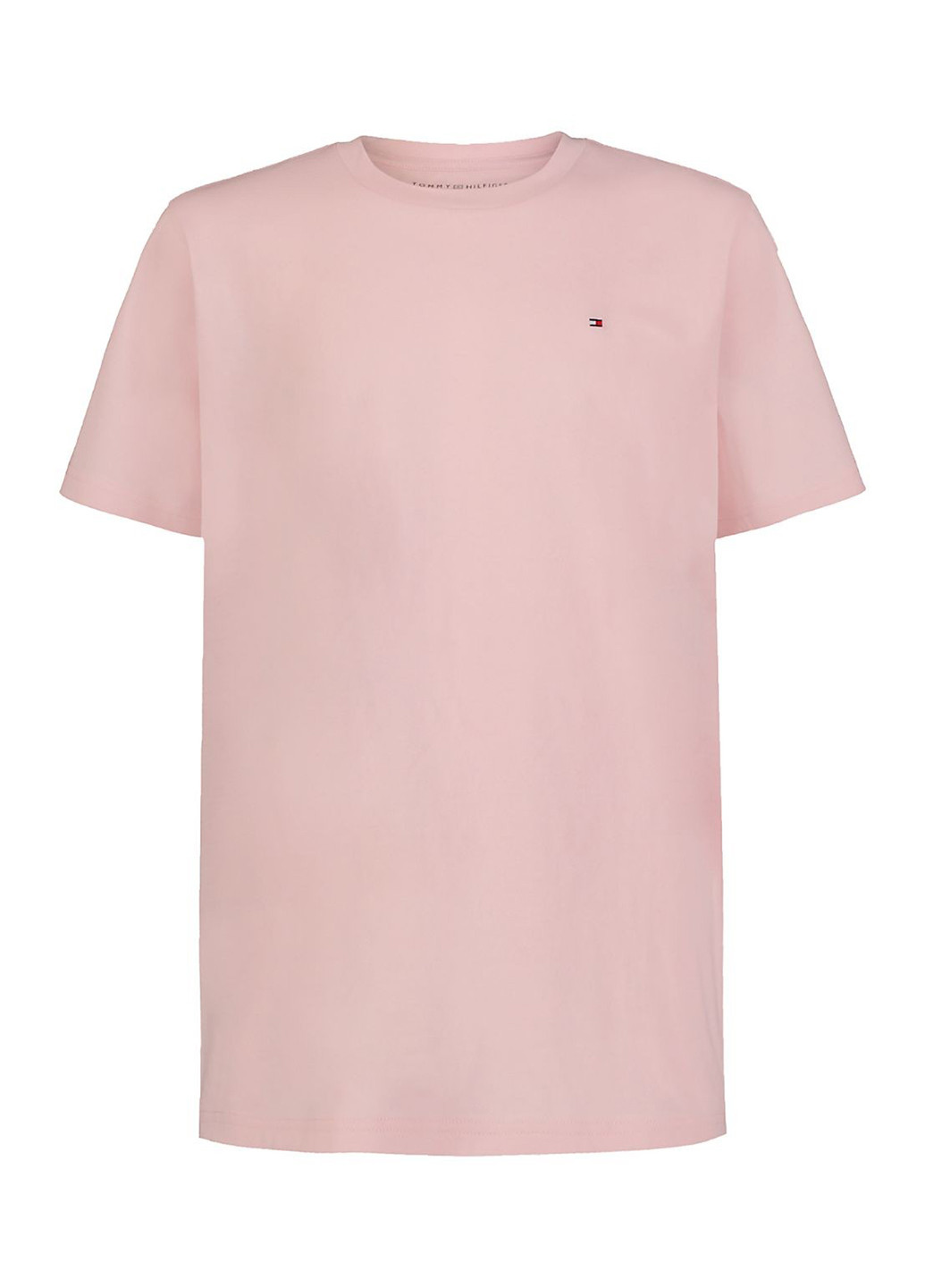 Бледно-розовая летняя футболка Tommy Hilfiger
