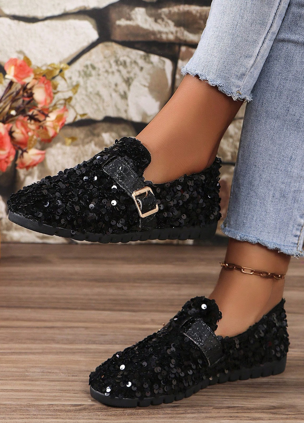 SHEIN Туфли черный з текстиль, китай — демисезон (331034894)