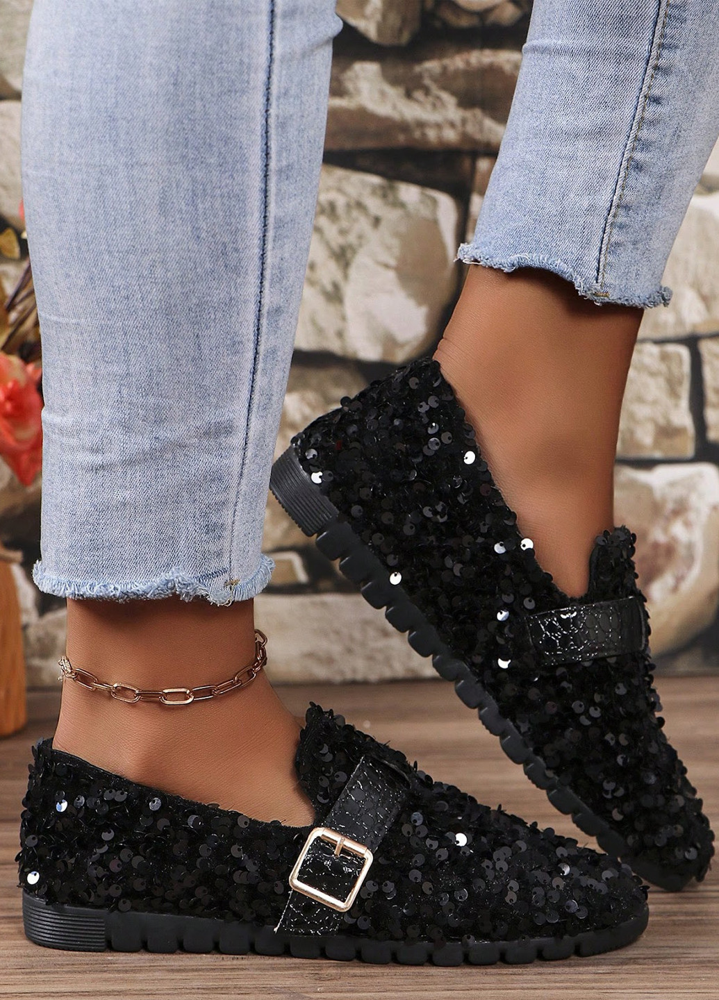 SHEIN Туфли черный з текстиль, китай — демисезон (331034894)