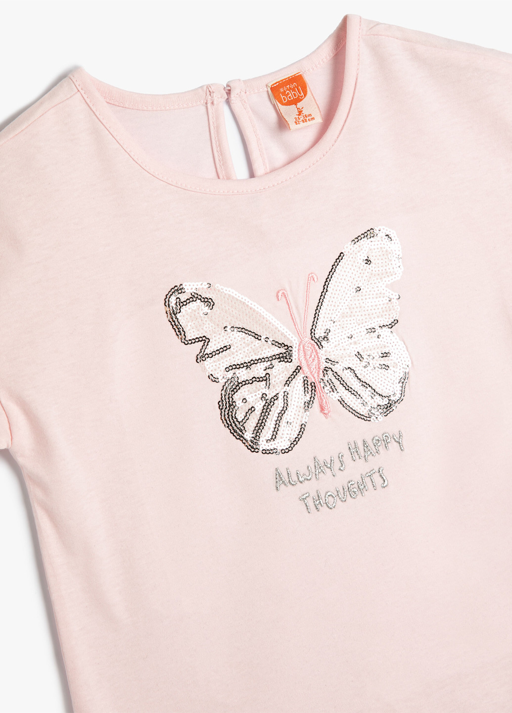 Светло-розовая летняя футболка KOTON