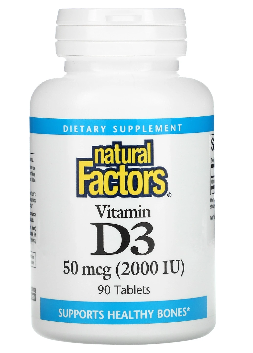 Витамин D3 Vitamin D3 50 mcg 2,000 IU 120 Softgels Natural Factors (254371757)