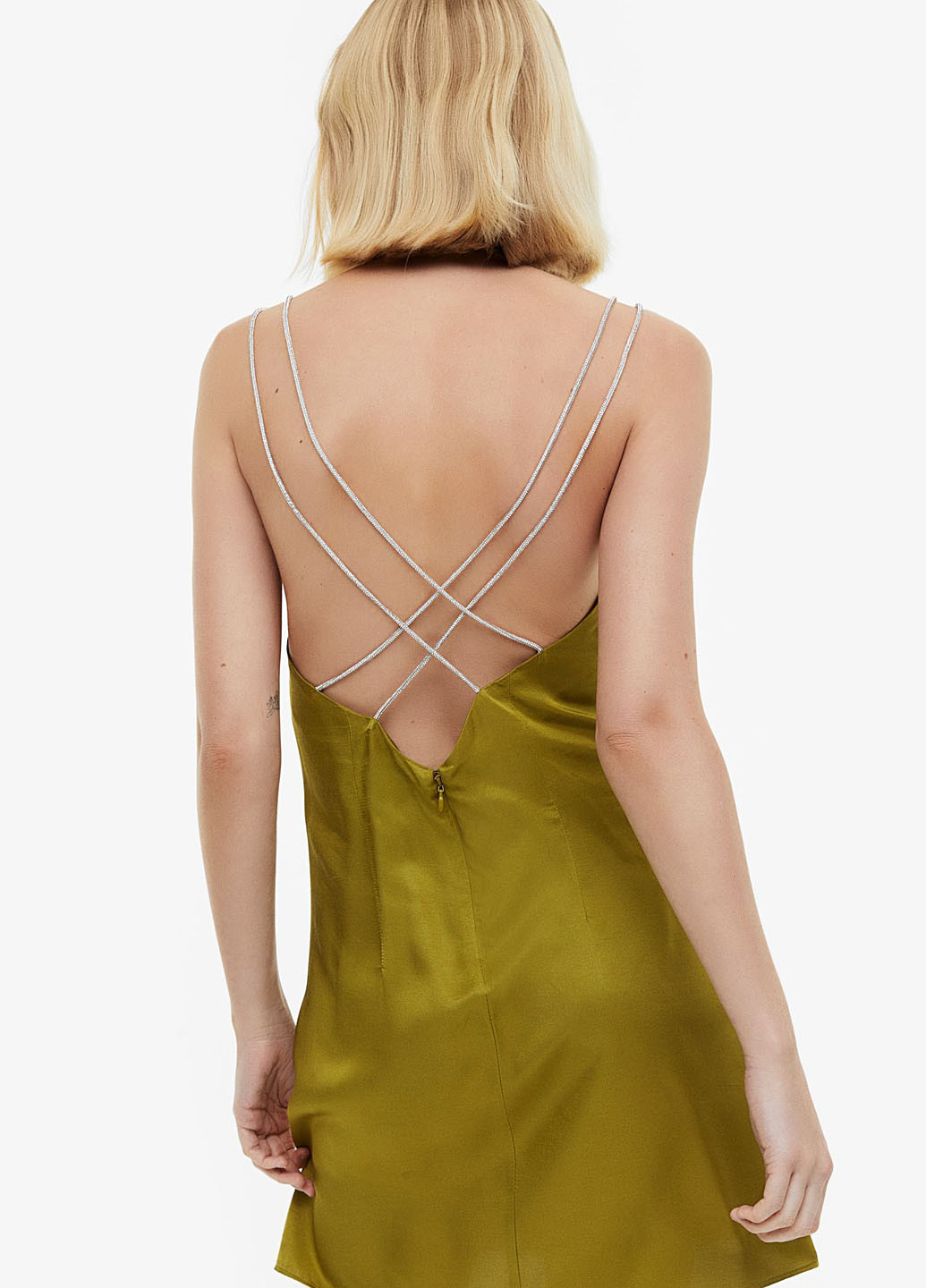 Зелена вечірня сукня сукня-комбінація H&M однотонна