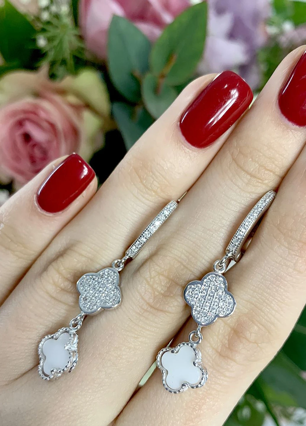 Серьги Silver Flame (152533074)