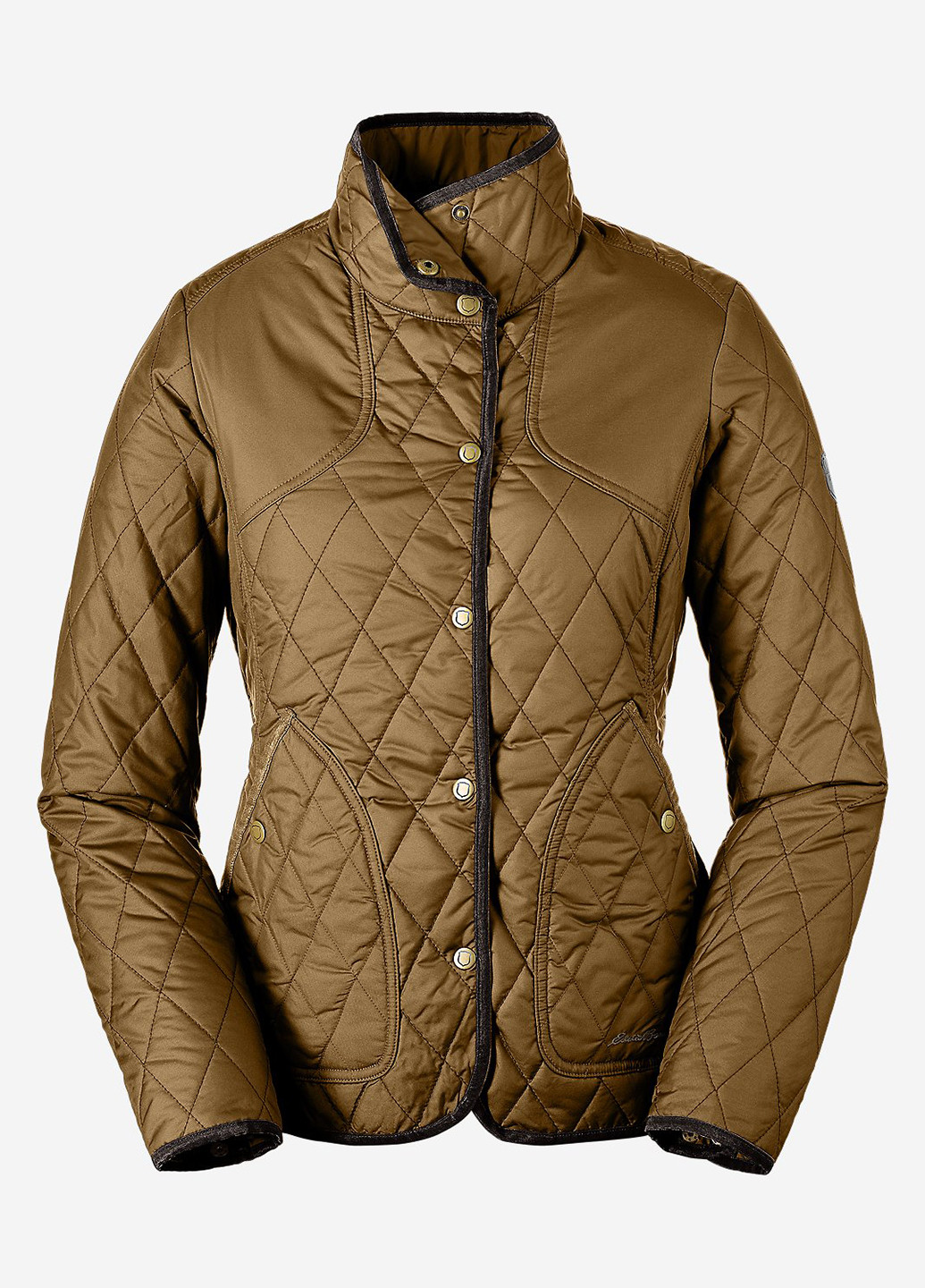 Светло-коричневая зимняя куртка Eddie Bauer